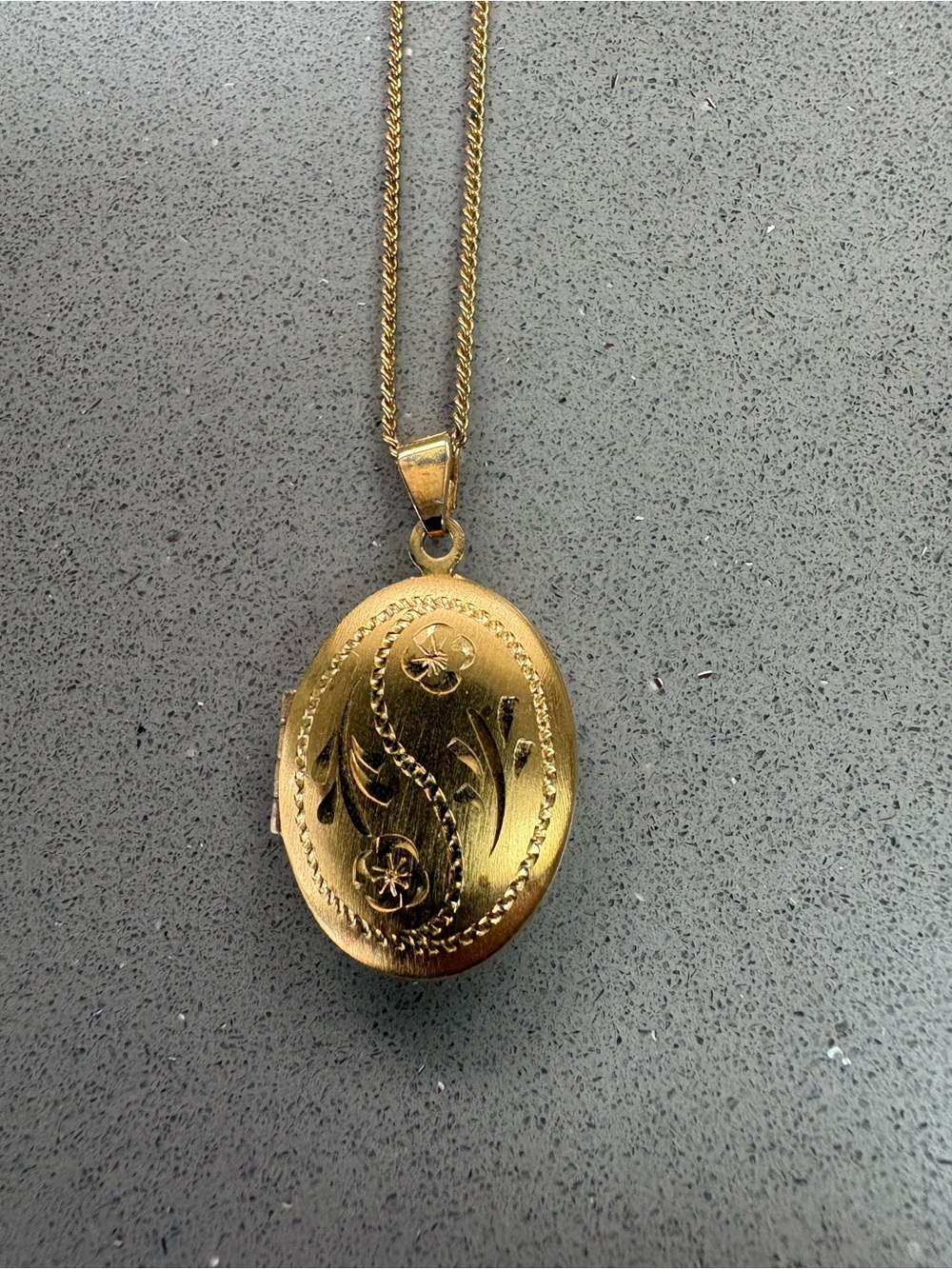 Vintage Bond Boyd Sterling Gold plated locket necklace 1940s - 1960s